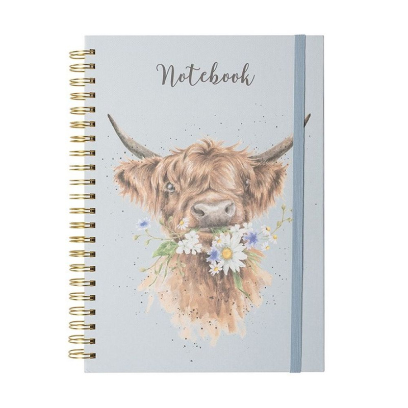 Zápisník s kroužkovou vazbou A4 Wrendale Designs – kráva Aladine