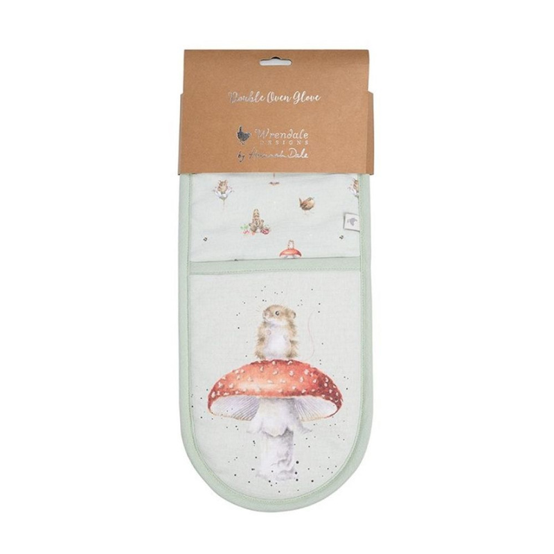Wrendale Designs Dvojitá kuchyňská chňapka Wrendale Designs "Garden Friends" - Zahradní zvířata