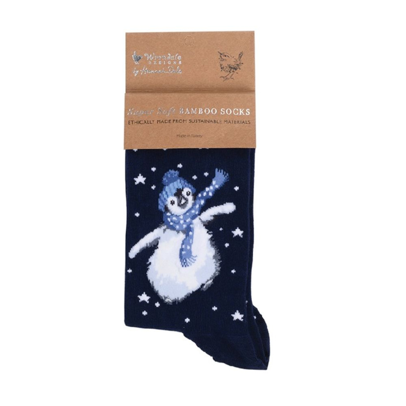 Wrendale Designs Dámské ponožky Wrendale Designs "Winter Wonderland" - Tučňák, vánoční