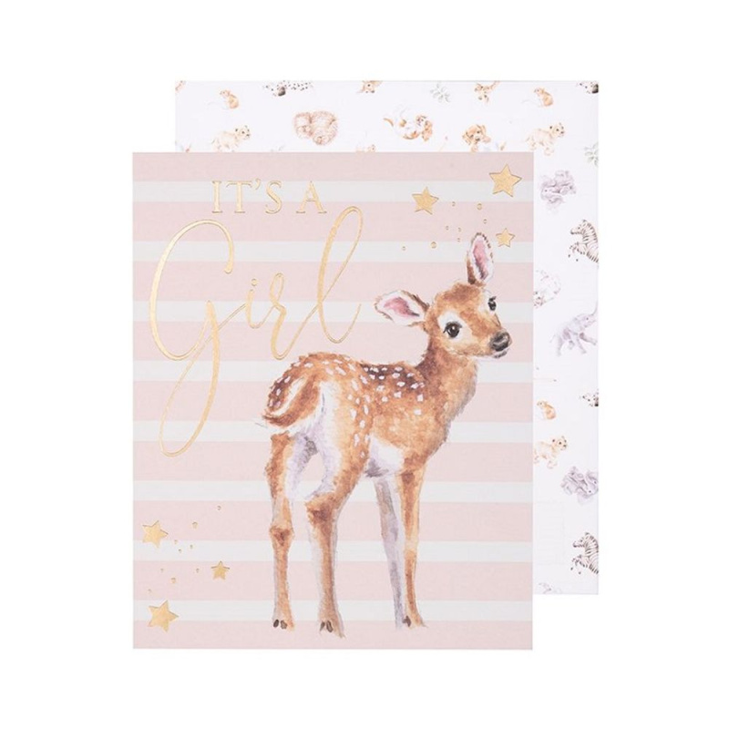 Wrendale Designs Přání k narození dítěte Wrendale Designs "Loved Deerly" - Koloušek