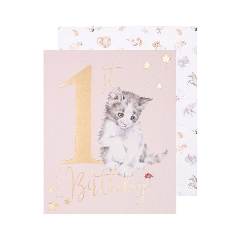 Wrendale Designs Přání k narozeninám Wrendale Designs "A Purrfect Day" - Kotě