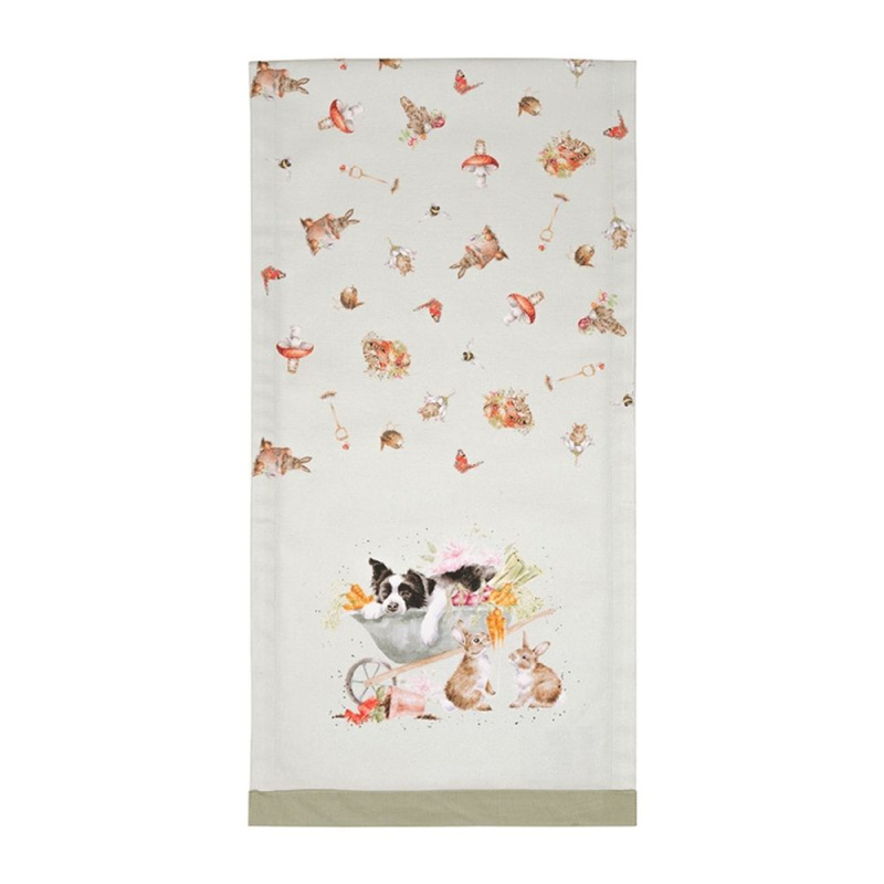 Wrendale Designs Běhoun na stůl Wrendale Designs "Garden Friends" - Zahradní zvířátka