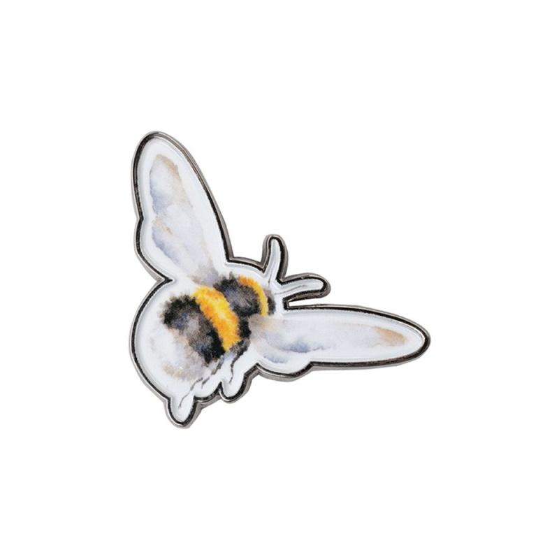 Wrendale Designs Kovová brož Wrendale Designs "Flight of the Bumblebee" - Čmelák