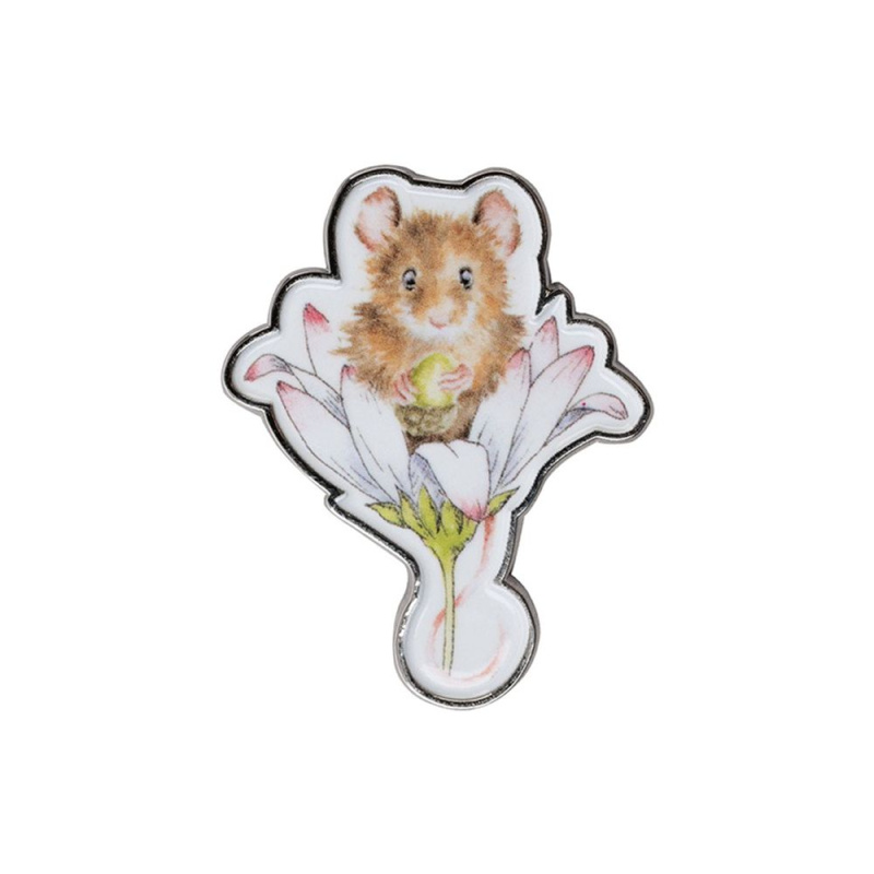 Wrendale Designs Kovová brož Wrendale Designs "Oops a Daisy" - Myška