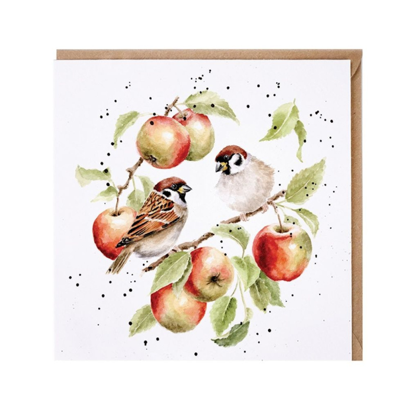 Wrendale Designs Přání Wrendale Designs "The Apple Tree", 15x15 cm - Ptáčci