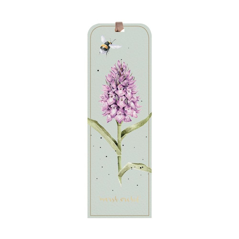Wrendale Designs Záložka do knihy Wrendale Designs "Marsh Orchid" - Prstnatec a včelka