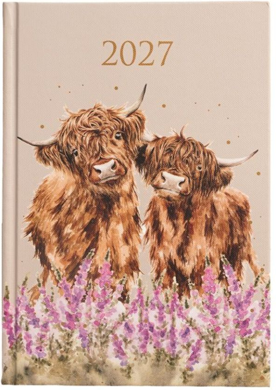 Wrendale Designs Denní diář 2027 Wrendale Designs, A5 - Krávy