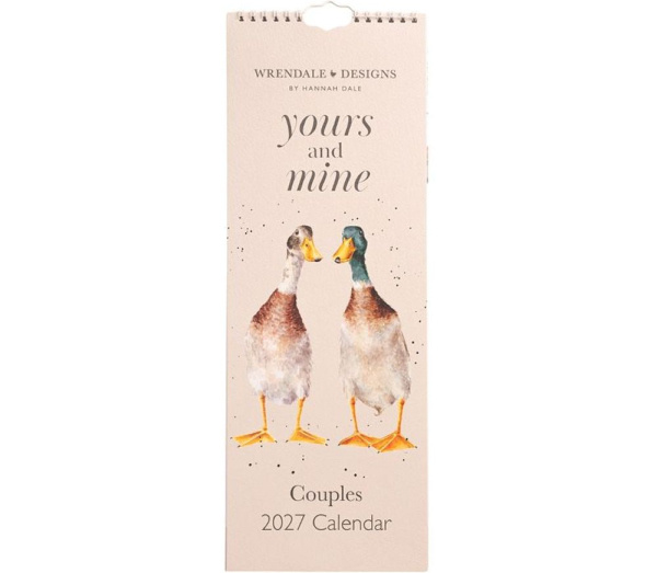 Wrendale Designs Kalendář pro dva 2027 Wrendale Designs "Yours and Mine" - Zvířecí páry