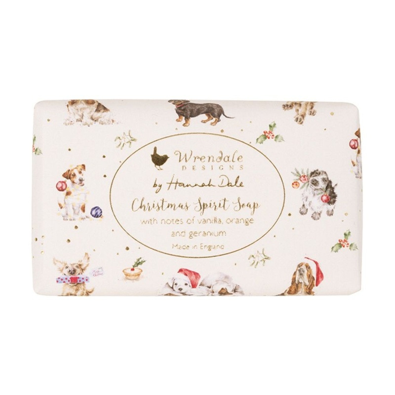 Wrendale Designs Vánoční mýdlo Wrendale Designs "Christmas Spirit" - Vanilka, pomeranč, pelargónie