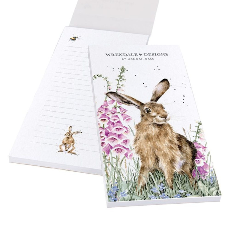 Wrendale Designs Nákupní seznam s magnetem Wrendale Designs "The Wild Garden" - Zajíc