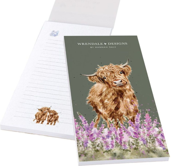 Wrendale Designs Nákupní seznam s magnetem Wrendale Designs "Gentle Giant" - Kráva