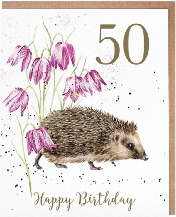 Wrendale Designs Narozeninové přání Wrendale Designs "50 Little Wanderer" - Ježek
