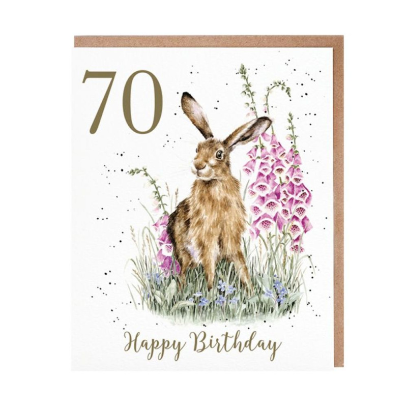Wrendale Designs Narozeninové přání Wrendale Designs "70 The Wild Garden" - Zajíc