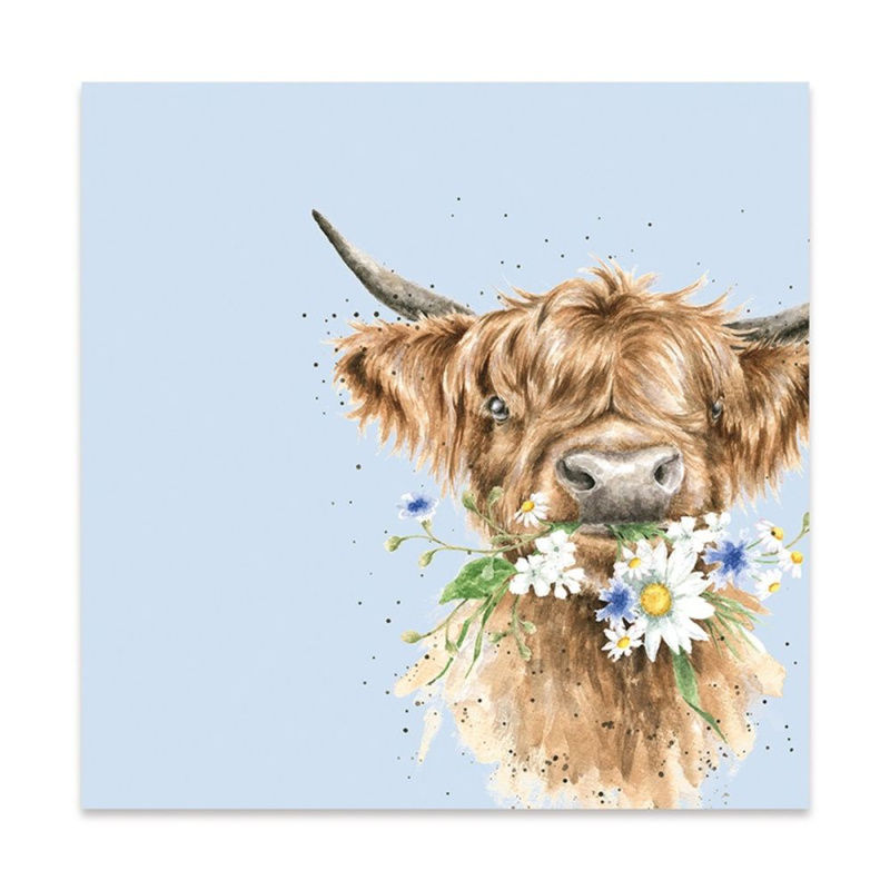 Wrendale Designs Papírové ubrousky Wrendale Designs "Daisy Coo", 33x33 cm - Kráva
