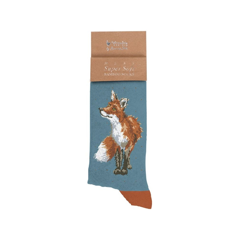 Wrendale Designs Pánské ponožky Wrendale Designs "Bright Eyed and Bushy Tailed" - Liška
