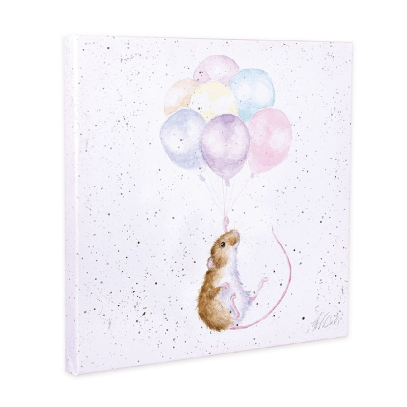 Wrendale Designs Obraz Wrendale Designs "Hold on Tight", 20x20 cm - Myška