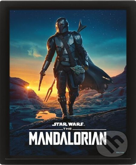 Star Wars : Mandalorian Nigthfall - 3D Obraz s rámem 3D Obraz (s rámem)