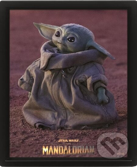 Obraz 3D Mandalorian Groogu