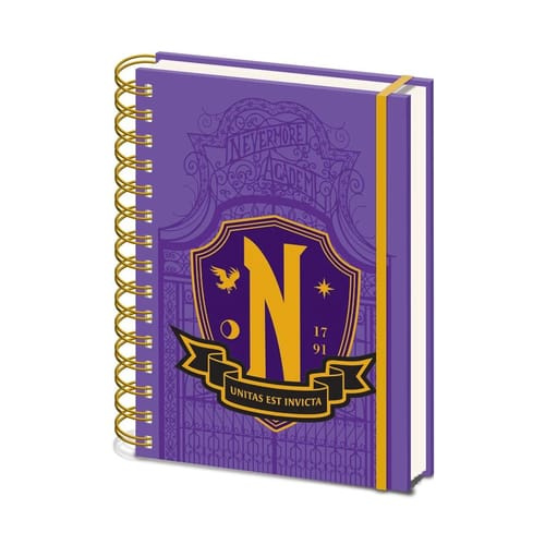 Pyramid International Zápisník Wednesday Nevermore Shield A5