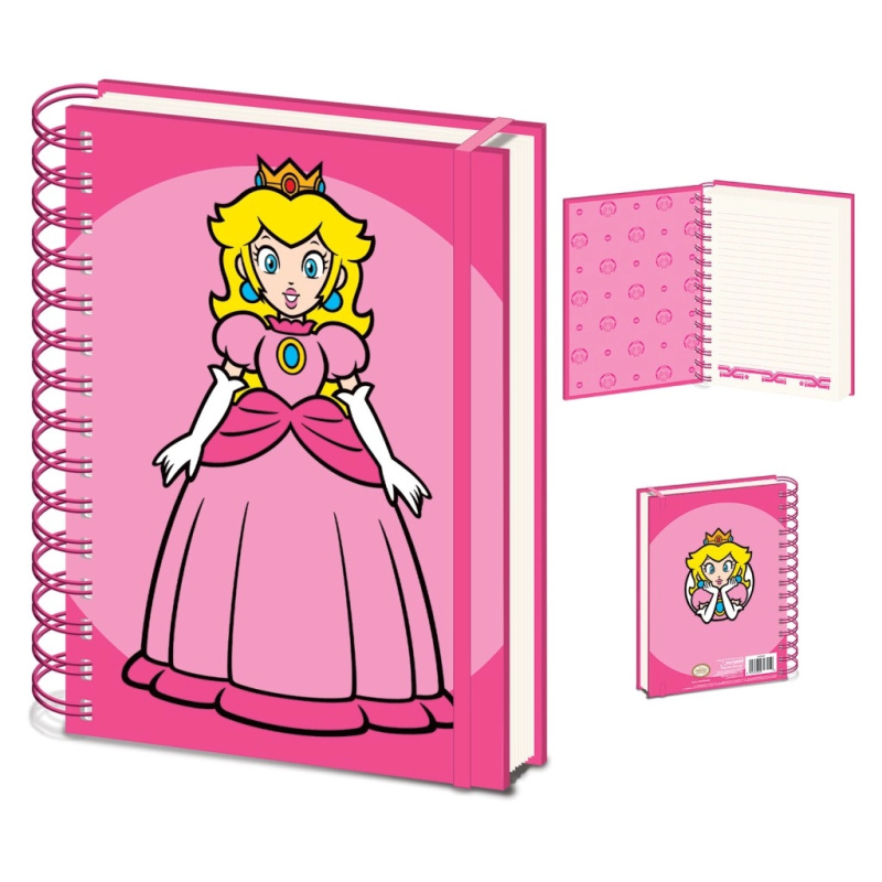 EPEE Merch Pyramid Super Mario Blok kroužkový A5 Peach