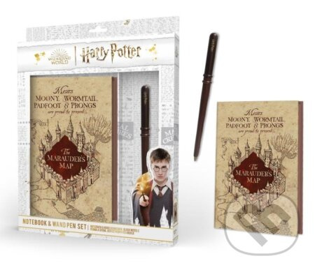 EPEE Harry Potter Zápisník A5 s hůlkou Pobertův plánek