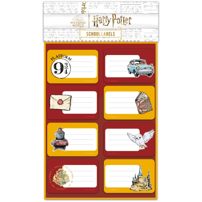 Školní samolepky Harry Potter
