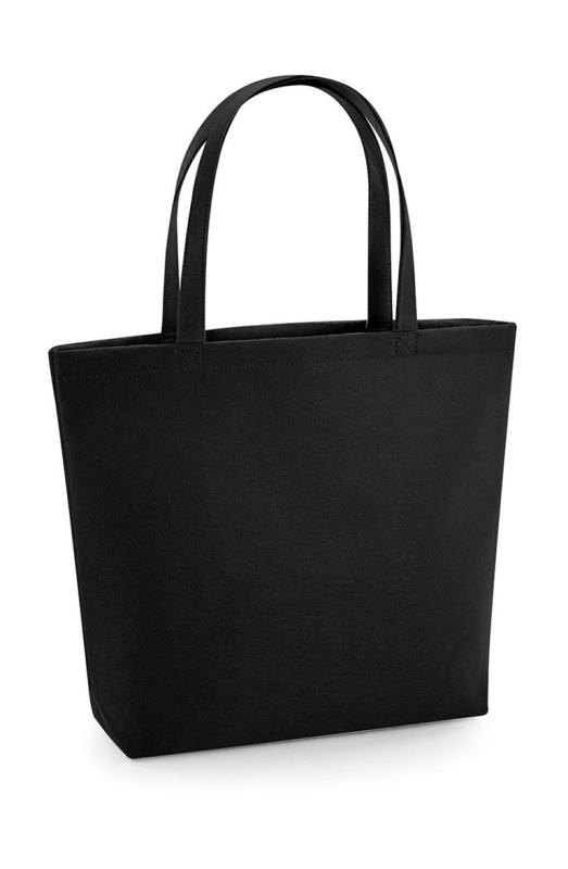 Plstěná taška Tote,100% polyester - 49 x 39 x 13,5 cm - černá