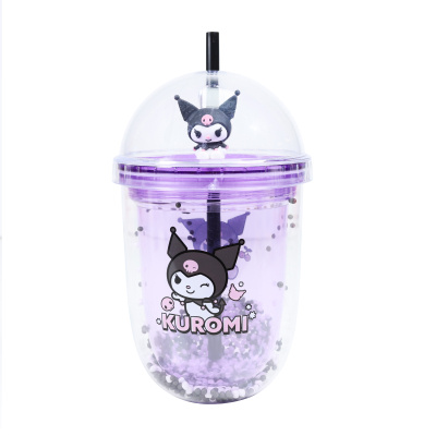 Kuromi boba tumbler s brčkem