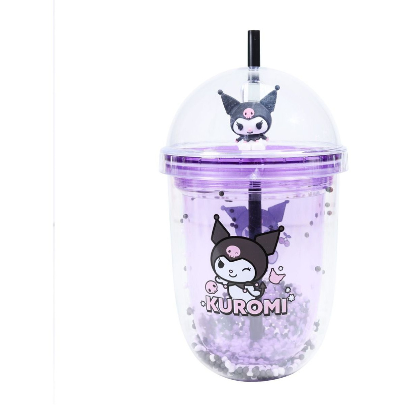 Kuromi boba tumbler s brčkem