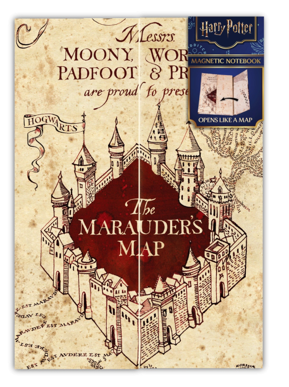 Harry Potter blok s motivem Pobertova plánku