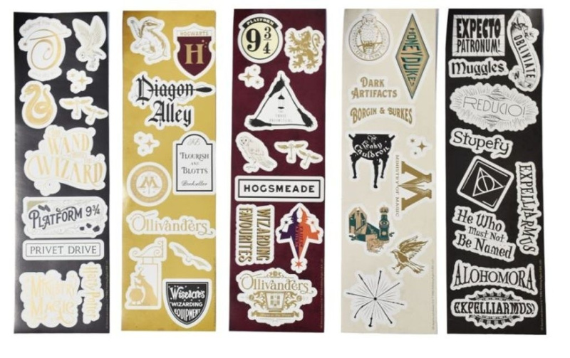 Harry Potter sada samolepek Kouzelnická Místa