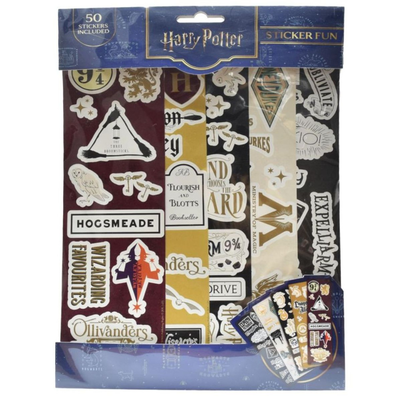 Harry Potter sada samolepek Kouzelnická Místa