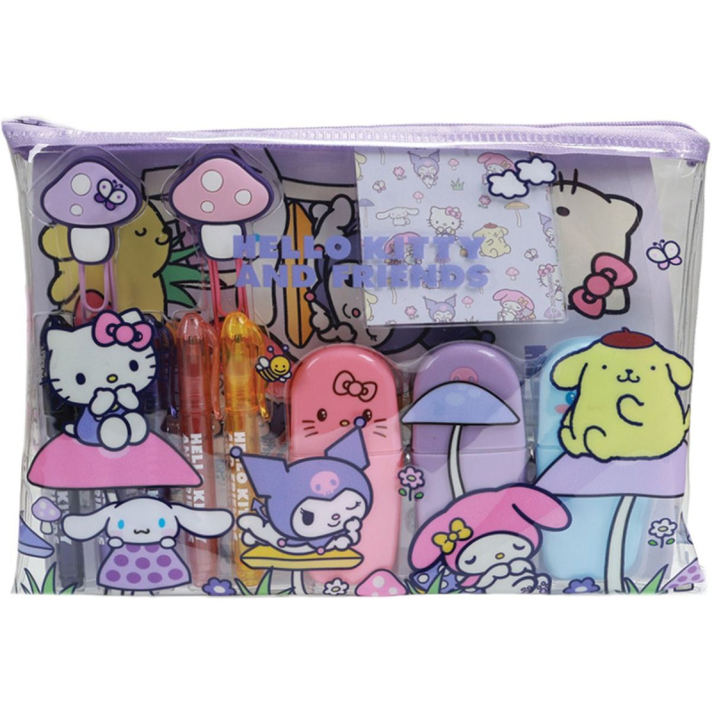 Hello Kitty a přátelé velký školní set s motivem Mushroom