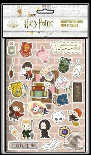 Sešit a samolepky A5 Harry Potter
