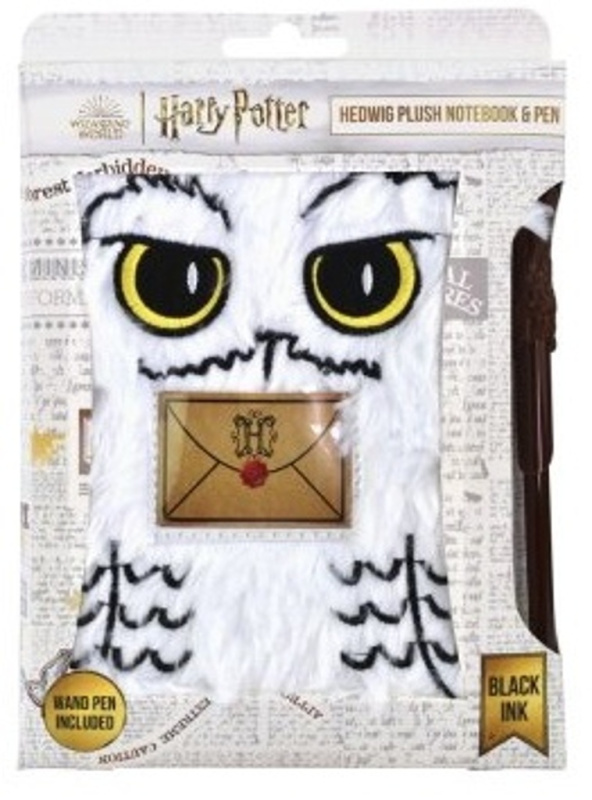 CurePink Poznámkový A5 blok s propiskou Harry Potter Hedvika 14,8 x 21 cm HP713524