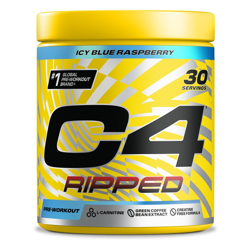 Cellucor C4 RIPPED Pre-Workout 189 g modrá malina