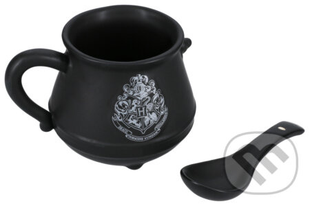 CurePink Keramický 3D hrnek s lžící Harry Potter Kotlí 500 ml