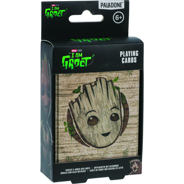 Groot hrací karty v boxu