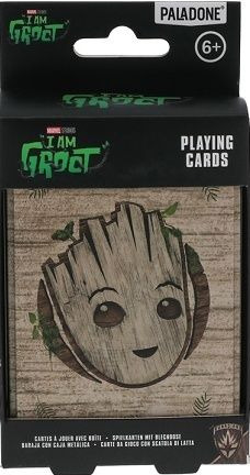 Groot hrací karty v boxu