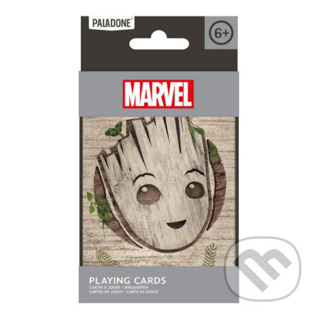 Groot hrací karty v boxu