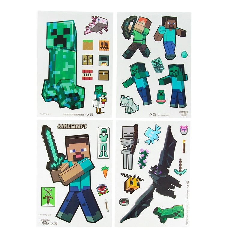 Samolepky na sklo Minecraft