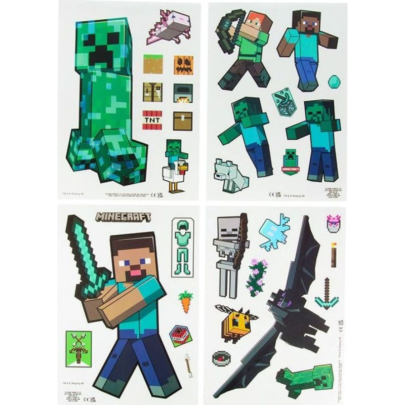 Samolepky na sklo Minecraft