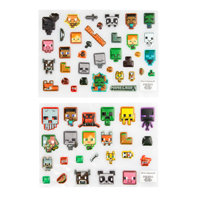 Sada 3D samolepiek Minecraft