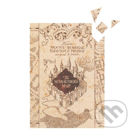 Puzzle magnetické Harry Potter: Záškodnícka mapa - puzzle z kategorie 60 - 300 dílků