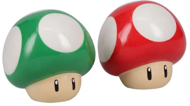 Super Mario - Mushroom Salt and Pepper - pepřenka a solnička