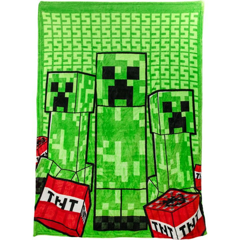 Minecraft creeper deka s polštářem