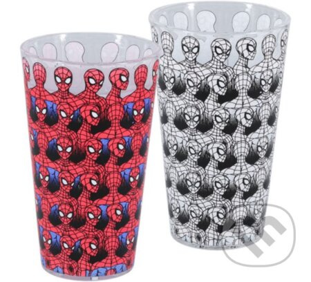 Sklenice měnící barvu Spiderman