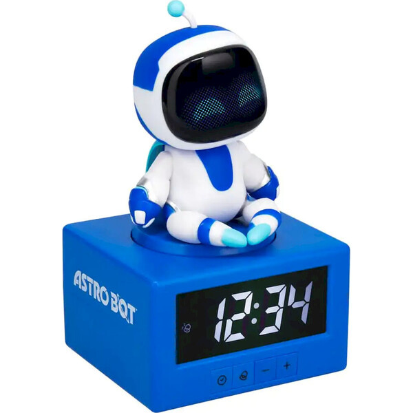Astrobot budík s nočním světlem a funkcí snooze