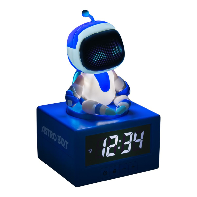 Astrobot budík s nočním světlem a funkcí snooze