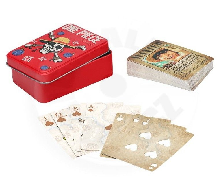 Hrací karty One Piece v plechové krabičce